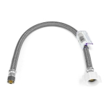20" Poly Braided Toilet Connector (7/8" Ballcock x 3/8" Compr.)