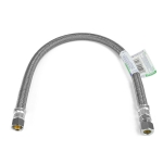 20" Poly Braided Faucet Connector (3/8" OD Compr. x 3/8" Compr.)