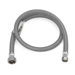 36" Poly Braided Faucet Connector (1/2" FIP x 3/8" Compr.)