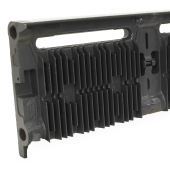 OCS 6ft (72") Cast Iron Baseboard Radiator Assembly, Floor Standing, 10" H x 2-1/2" D - Image 2