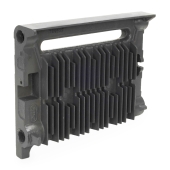 OCS 1ft (12") Cast Iron Baseboard Radiator Section (Right), Floor Standing, 10" H x 2-1/2" D - Image 2