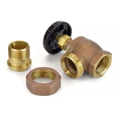 Matco-Norca 1" FIP x 1" MIP Union Steam Angle Radiator Valve - Image 2