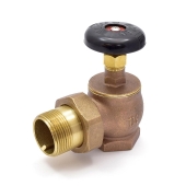 Matco-Norca 1-1/4" FIP x 1-1/4" MIP Union Steam Angle Radiator Valve - Image 1