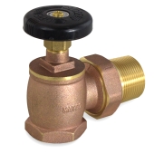 Matco-Norca 1-1/4" FIP x 1-1/4" MIP Union Steam Angle Radiator Valve, Economy Style - Image 2