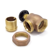 Matco-Norca 1-1/2" FIP x 1-1/2" MIP Union Steam Angle Radiator Valve - Image 2