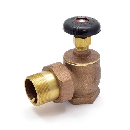 Matco-Norca 1-1/2" FIP x 1-1/2" MIP Union Steam Angle Radiator Valve