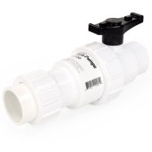 Liberty Pumps 1-1/2" PVC Ball & Check Valve Combo w/ Union, Solvent Weld - Image 2