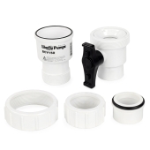 Liberty Pumps 1-1/2" PVC Ball & Check Valve Combo w/ Union, Solvent Weld - Image 3