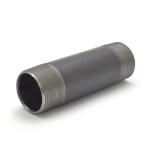 1-1/4" x 5" Black Pipe Nipple