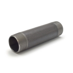 1-1/4" x 6" Black Pipe Nipple