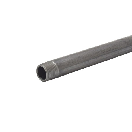 Everhot 1/2" x 10ft Black Steel Pipe, Sch 40, NPT Threaded on Both Ends
