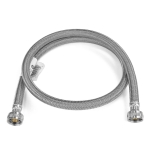 48" Poly Braided Washing Machine Connector (3/4" Female Hose x 3/4" Female Hose)