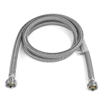 72" Poly Braided Washing Machine Connector (3/4" Female Hose x 3/4" Female Hose)