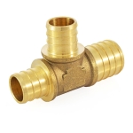 1" PEX x 3/4" x 3/4" PEX Reducing Tee
