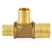 Everhot 1" PEX x 3/4" x 3/4" PEX Reducing Tee - Image 2