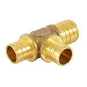 Everhot 1" PEX x 3/4" x 3/4" PEX Reducing Tee - Image 3