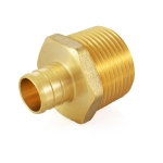 3/4" PEX x 1" Male Threaded Adapter