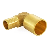 Everhot 5/8" PEX x 3/4" Copper Fitting Elbow - Image 3