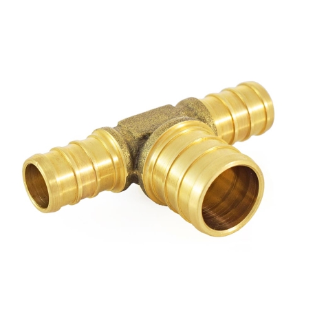 X X Reducing Pex Tee Crimp Style Brass Pex Fitting