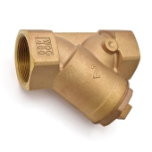 Wright Valves 2" Threaded Y-Strainer, Cast Bronze, with Plug - Image 2