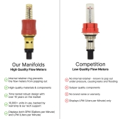 2-branch Brass Radiant Heat Manifold Set w/ 1/2" PEX adapters Everhot