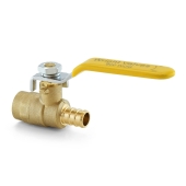 Wright Valves 1/2" PEX x Sweat (Solder) Brass Ball Valve, Full Port - Image 2