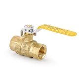 Wright Valves 1/2" NPT Threaded Brass Ball Valve, Full Port - Image 2