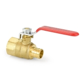 Wright Valves 3/4" PEX x NPT Threaded Brass Ball Valve, Full Port - Image 2