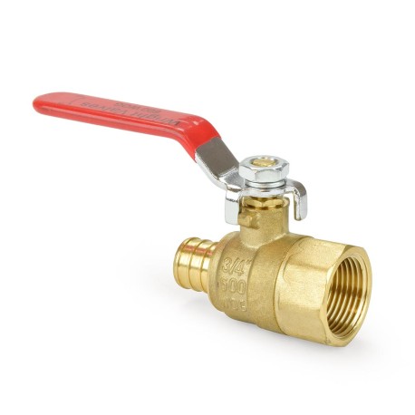 Wright Valves 3/4" PEX x NPT Threaded Brass Ball Valve, Full Port