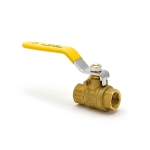 3/8" NPT Threaded Brass Ball Valve, Full Port
