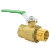 Wright Valves 1" Male x 1" Fermale NPT Threaded Brass Ball Valve, Full Port, Lead-Free - Image 3