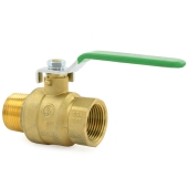 Wright Valves 1" Male x 1" Fermale NPT Threaded Brass Ball Valve, Full Port, Lead-Free - Image 4