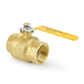 Wright Valves 1-1/2" NPT Threaded Brass Ball Valve, Full Port - Image 2
