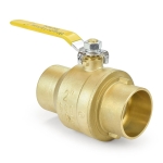 2" Sweat (Solder) Brass Ball Valve, Full Port