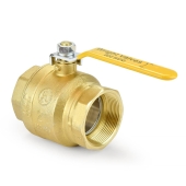 Wright Valves 2" NPT Threaded Brass Ball Valve, Full Port - Image 2