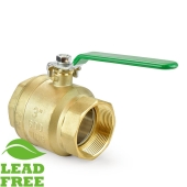 Wright Valves 3" NPT Threaded Brass Ball Valve, Full Port (Lead-Free) - Image 2