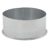 Juniper Industries 5" Galvanized Clean-Out Cap, 26 GA - Image 2