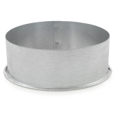 Juniper Industries 6" Galvanized Clean-Out Cap, 24 GA - Image 2