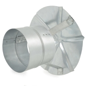 Juniper Industries 6" Galvanized Rain Cap (Shanty Cap), 24 GA - Image 2