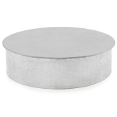 Juniper Industries 8" Galvanized Clean-Out Cap, 26 GA - Image 1