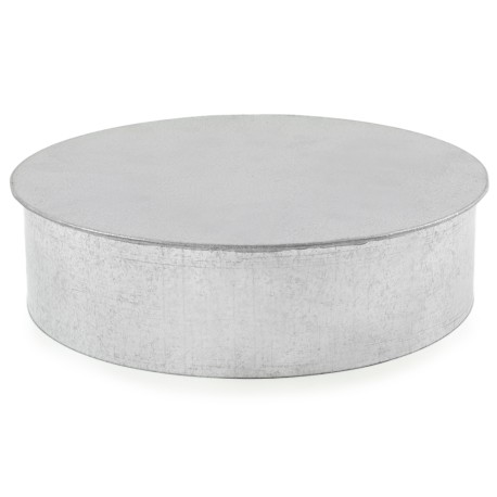 Juniper Industries 8" Galvanized Clean-Out Cap, 26 GA