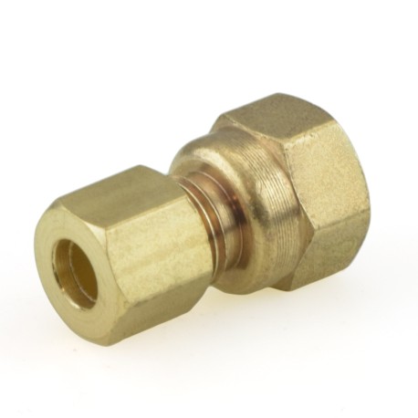 Everhot 1/4" OD x 1/4" FIP Threaded Compression Adapter, Lead-Free