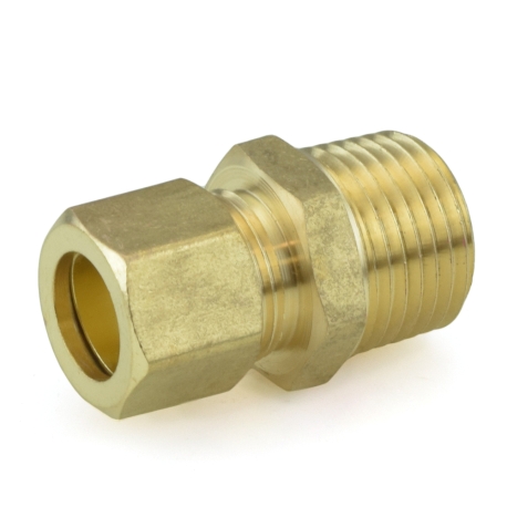 Everhot 1/2" OD x 1/2" MIP Threaded Compression Adapter, Lead-Free