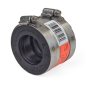 Mission 2" No-Hub CI/XH/Plastic/Steel to 1-1/2" Copper or 1-1/4" Plastic/Steel Coupling - Image 1