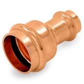 Everhot 1" x 1/2" Press Copper Reducing Coupling, Imported - Image 2