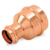 Everhot 2" x 1" Press Copper Reducing Coupling, Imported - Image 1