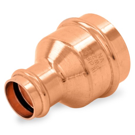 Everhot 2" x 1" Press Copper Reducing Coupling, Imported