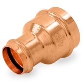 Everhot 2" x 1-1/4" Press Copper Reducing Coupling, Imported - Image 1