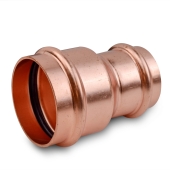 Everhot 2" x 1-1/2" Press Copper Reducing Coupling, Imported - Image 2