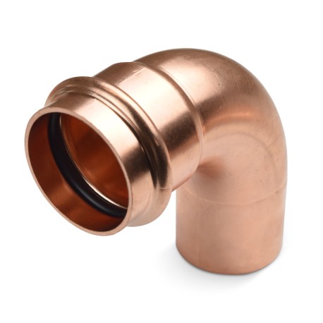 Everhot 1-1/2" Press Copper 90&deg; Street Elbow, Imported